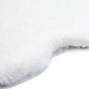 White Map of Africa Luxurious Faux Fur Rug/Throw